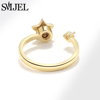 Luxury Crystal Anxiety Relief Spinning Fidget Rings for Women