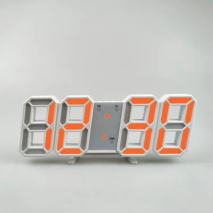 LED Digital Alarm Clock Wall Hanging With 3D Display