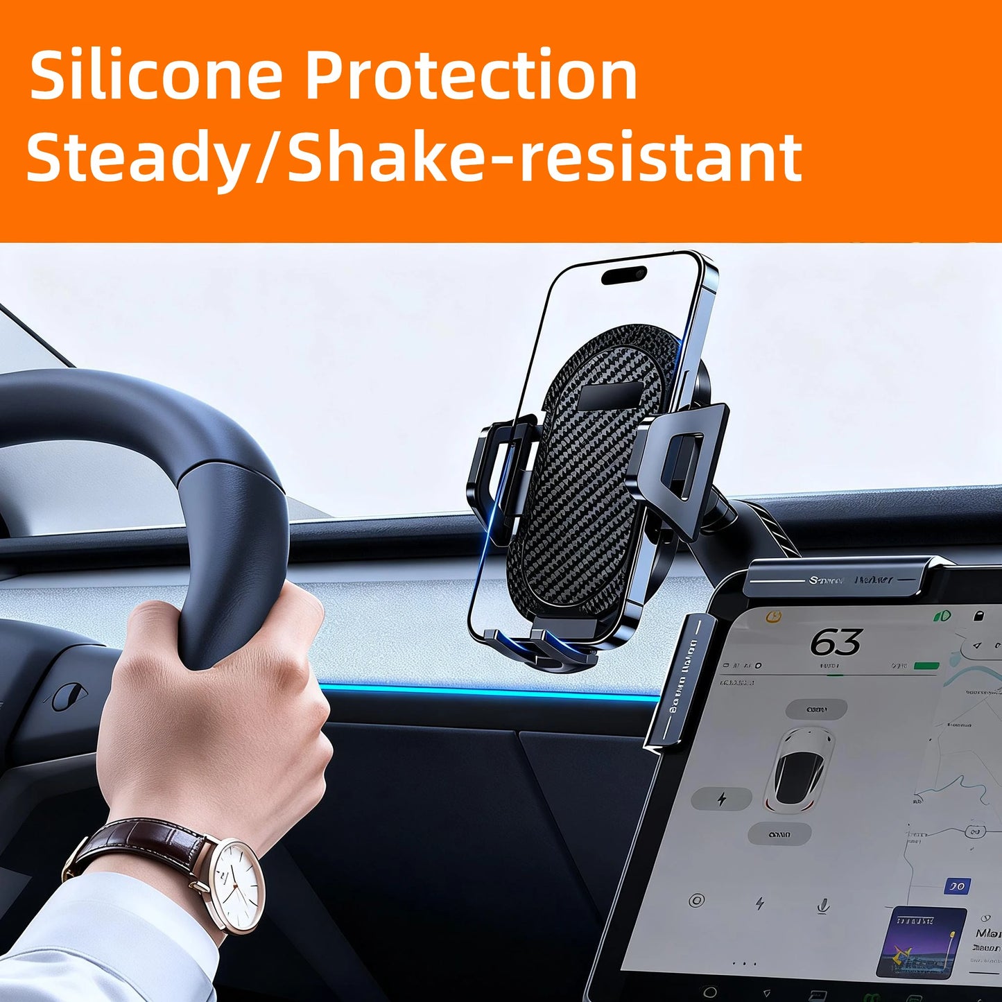 Car Phone Holder For ZEEKR X/001/009/7X Non-destructive