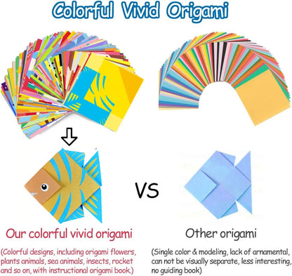Origami Kit with 30/96 Sheets Paper & Guide Book
