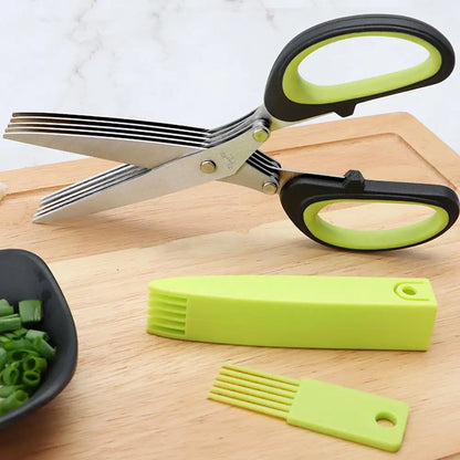 Multi Layer Scissor Kitchen Shears 5 Blade Stainless Steel
