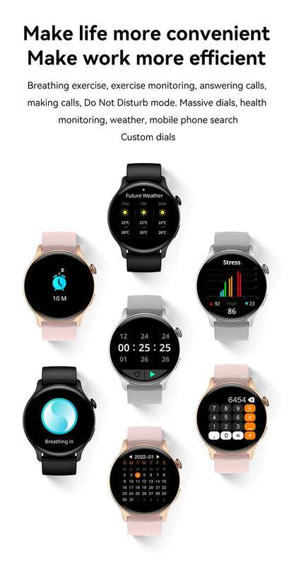 NFC Smart Watch Amoled HD GPS Track Sports Heart Rate