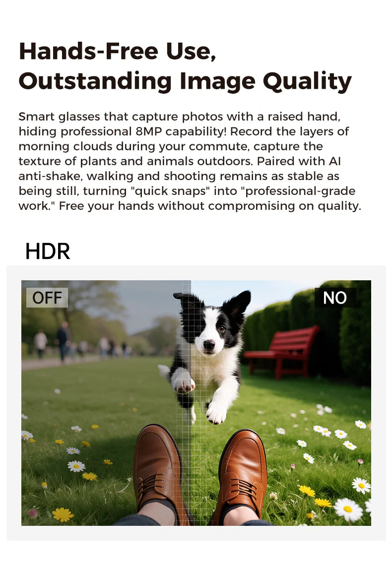 World Premiere Smart AI Glasses 4K HD 800W Pixel Camera
