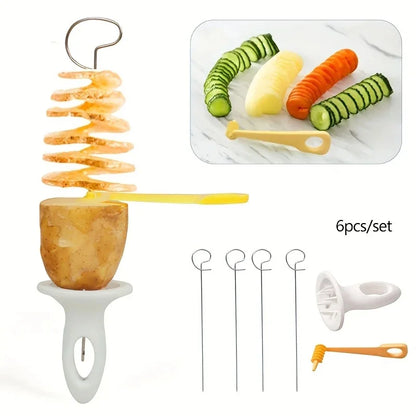 Stainless Steel Spiralizer Set Multi-Functional Vegetable Cutter