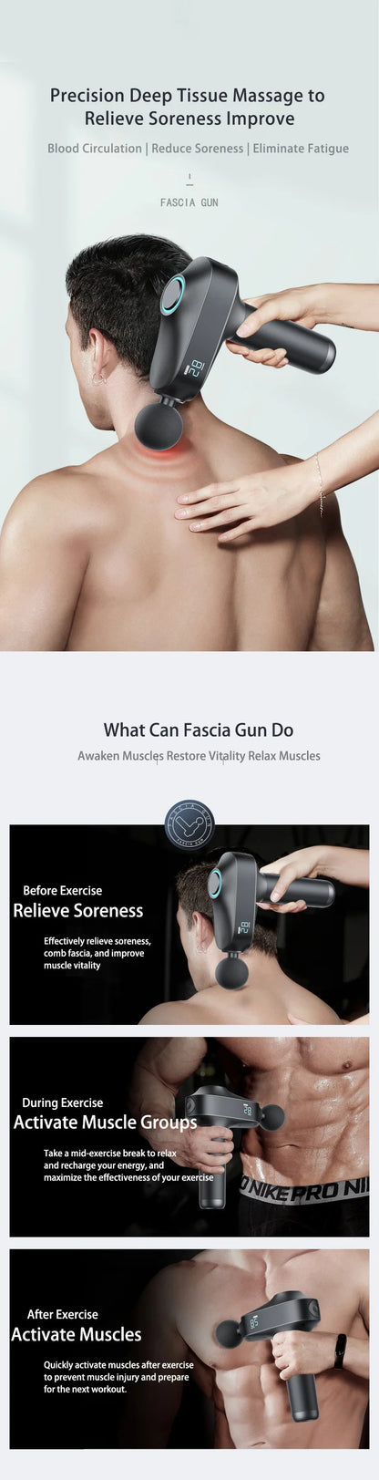 New Arrival Massage Products Brushless Motor Strong Deep Tissue