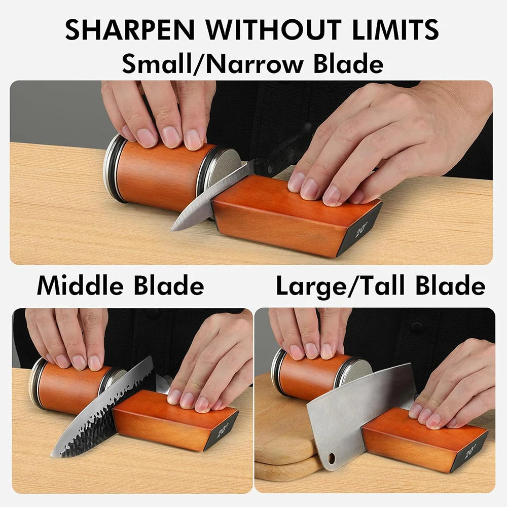 Rolling Knife Sharpener Double Sided Diamond Sharpening Stone
