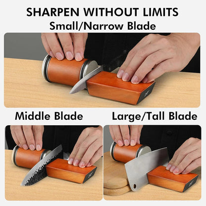 Rolling Knife Sharpener Double Sided Diamond Sharpening Stone