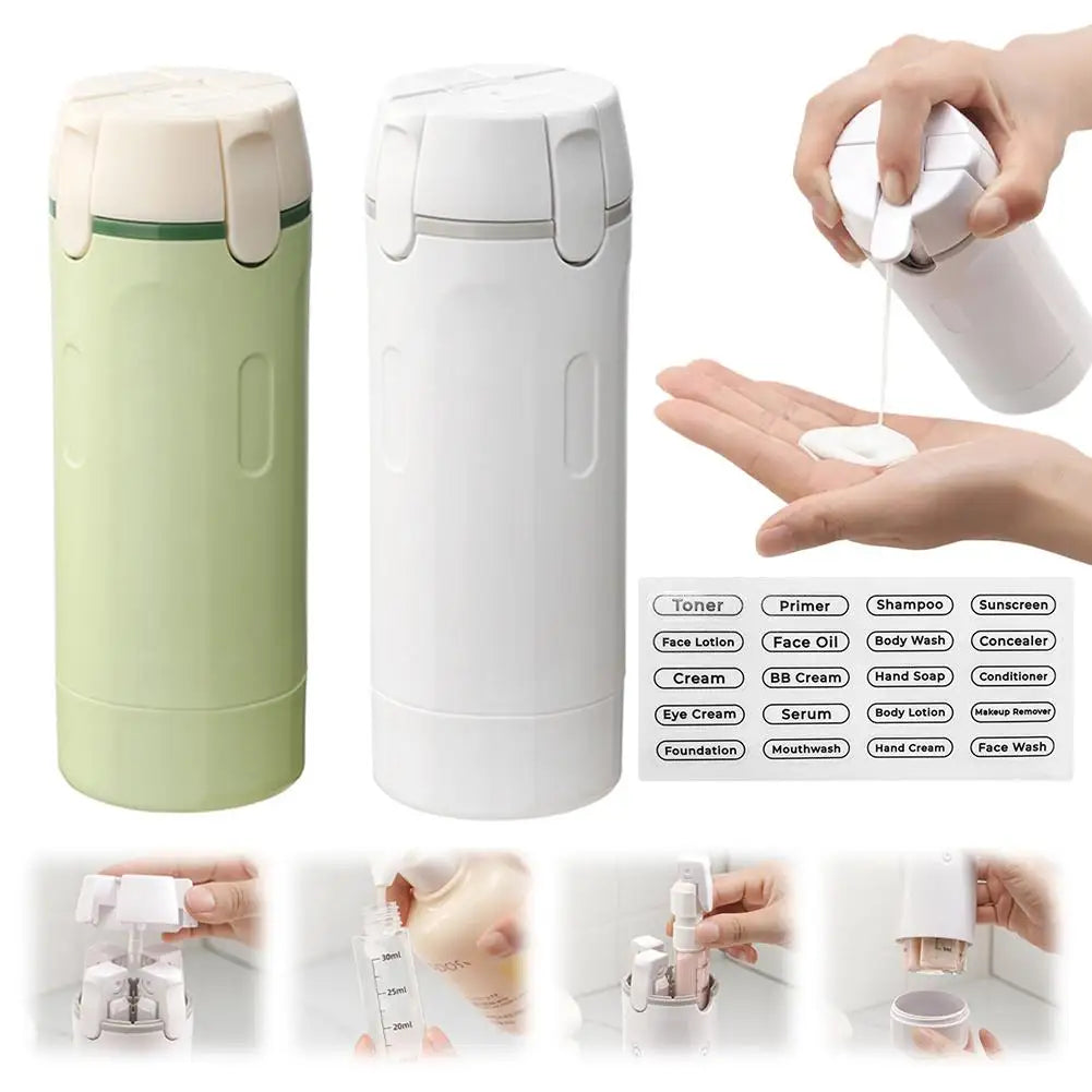 4-in-1 Portable Travel Refillable Bottles Set Cosmetics And Toiletries