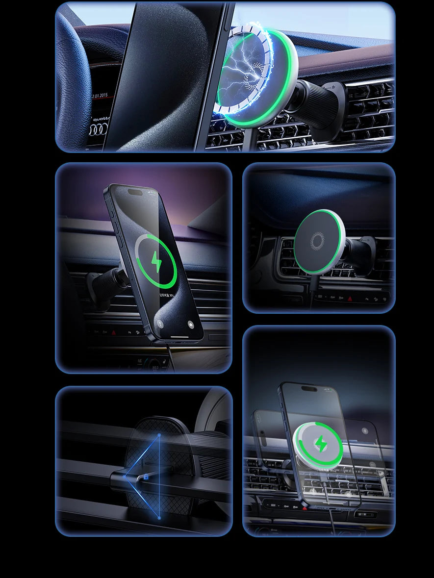 Phone Holder Car Magnetic Phone Mount Smart Sensing