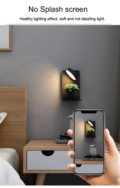 Bedroom Led Wall Lamps with USB Charge Wall Light