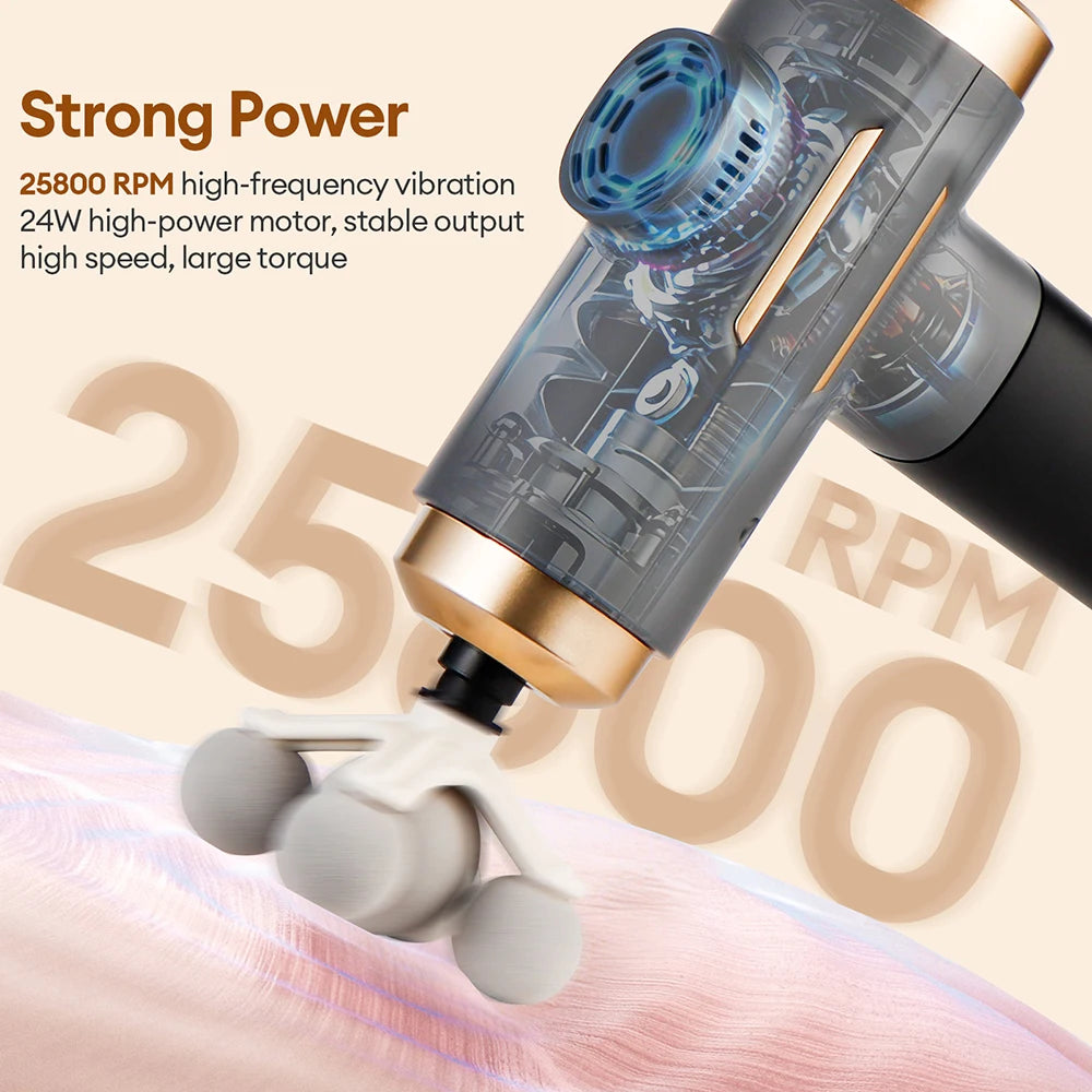 99 Level Electric Massage Gun Powerful Fascia Gun High-Frequency