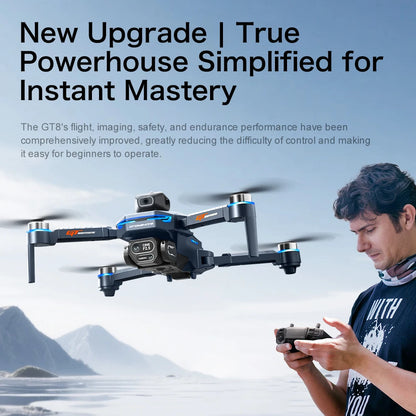 New GT8 Drone GPS 8K Professional HD 360° Dual Cameras