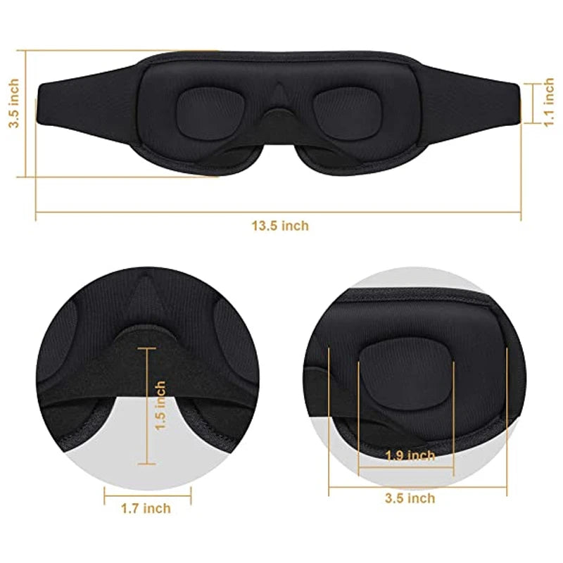 New Brand 3D Sleeping Mask Block Out Light Sleep Mask