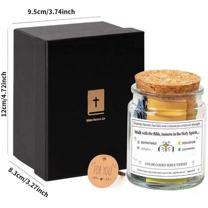Bible Verses  in Glass Jar Bible Verse Jar Pious Prayer