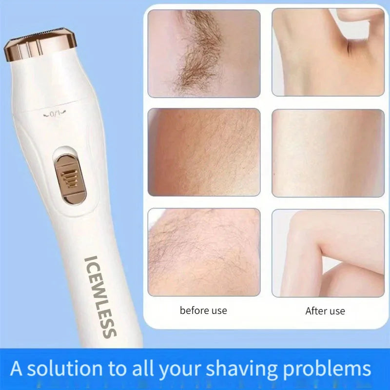Electric Hair Trimmers for Women Waterproof Razor Painless