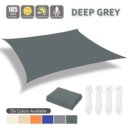 Sun Shade Sail Waterproof Outdoor Square Rectangle Garden