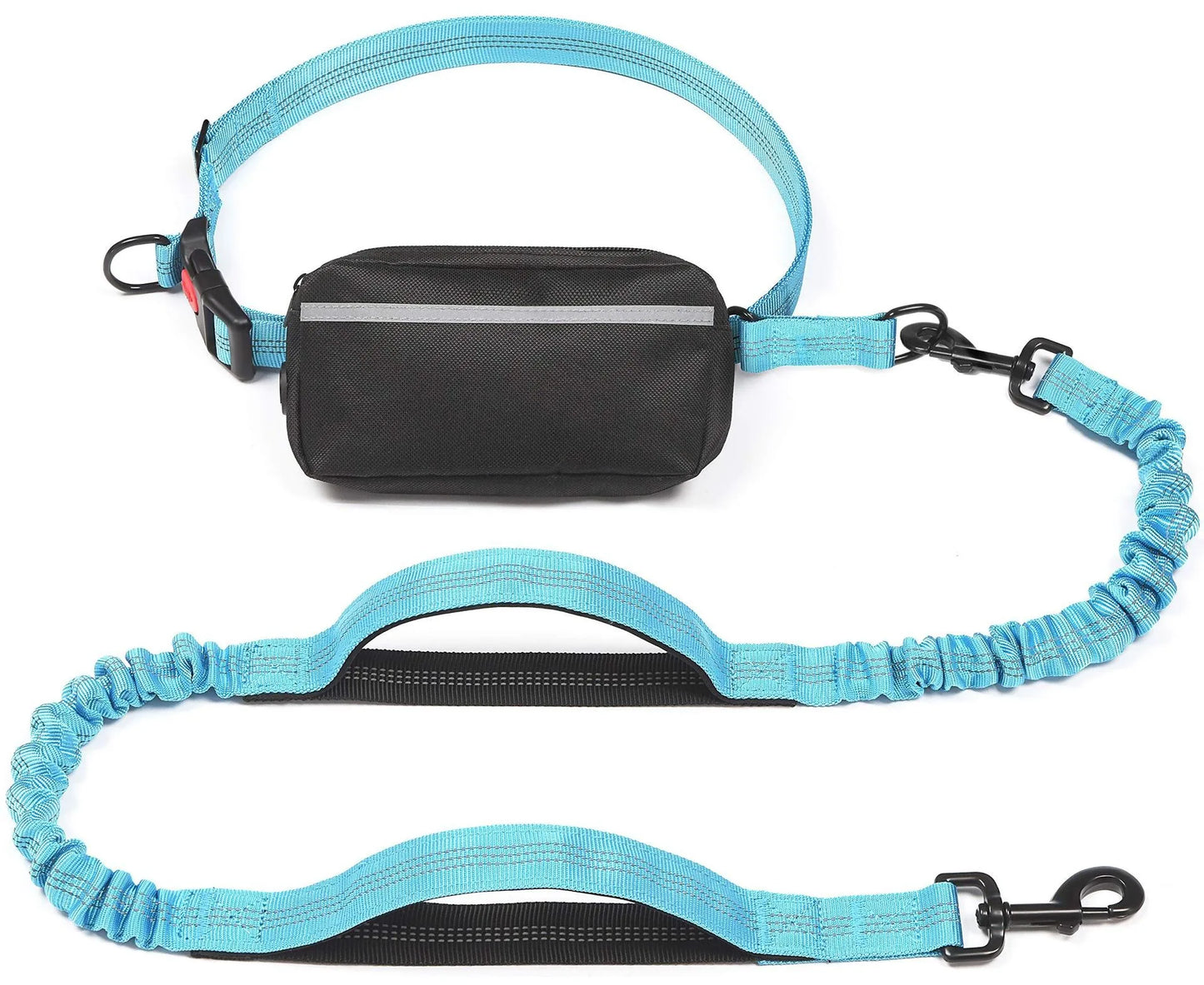 Free Dog Leash with Zipper Pouch Dual Padded Handles