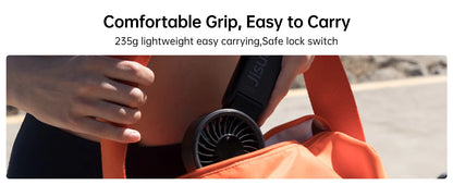 JISULIFE Portable Handheld Fan with LED Display