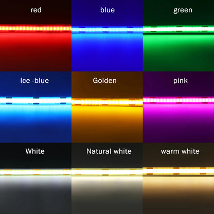 New USB COB Strip Light Flexible Adhesive Tape Night Lighting