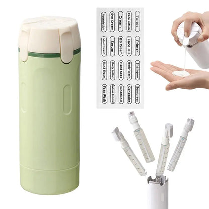 4-in-1 Portable Travel Refillable Bottles Set Cosmetics And Toiletries