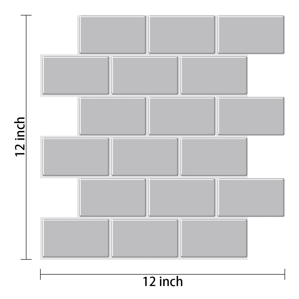 Subway Wall Stickers Peel and Stick 3d Brick Vinyl