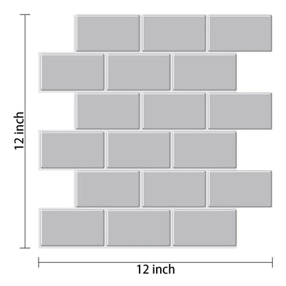 Subway Wall Stickers Peel and Stick 3d Brick Vinyl