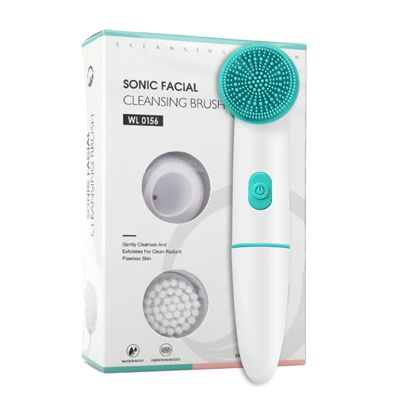 2 in 1 Face Brush Cleaning Electric Pores Deep Cleanser