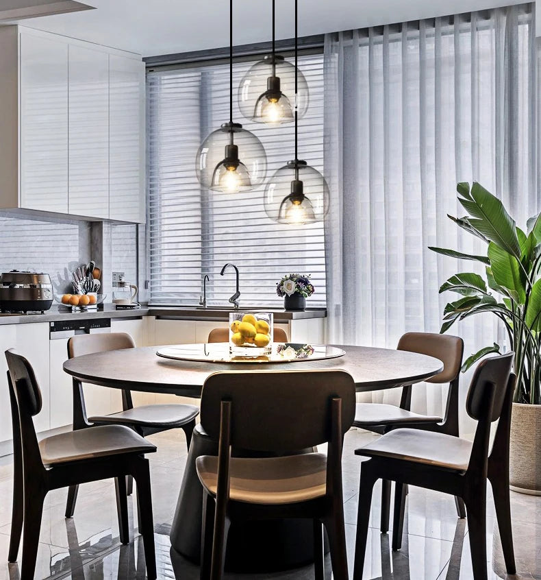 Modern Retro Glass Dining Room Bedroom Living Room