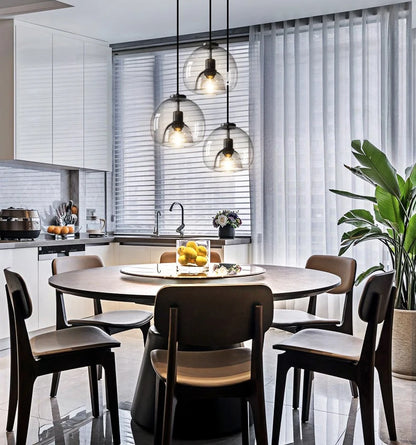 Modern Retro Glass Dining Room Bedroom Living Room