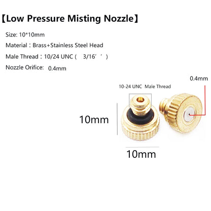 DIY Outdoor Nebulizer Garden Sprayer Misting Cooling System