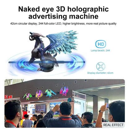 3D Hologram Fan 42CM 3D Holographic Projector