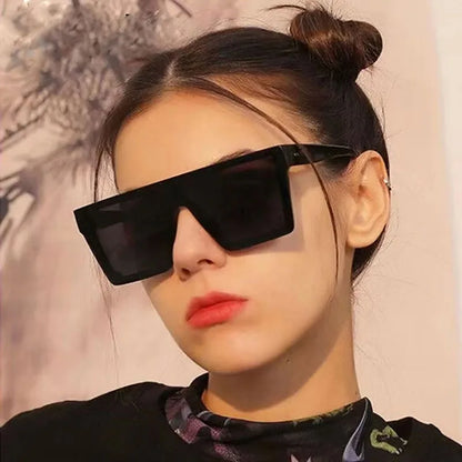 Oversize frame One-piece Goggle Men Woman Sunglasses