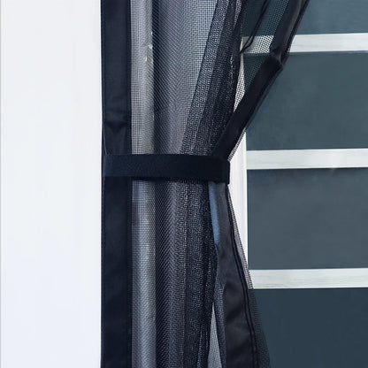 Magnetic Door Screen Insect Mosquito Net Curtain Black Fly