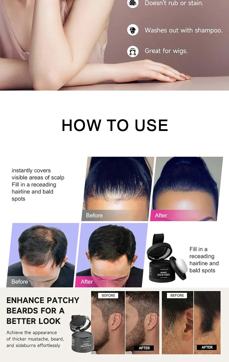 Hairline Line Shadow Contouring Powder-Hair Repairing