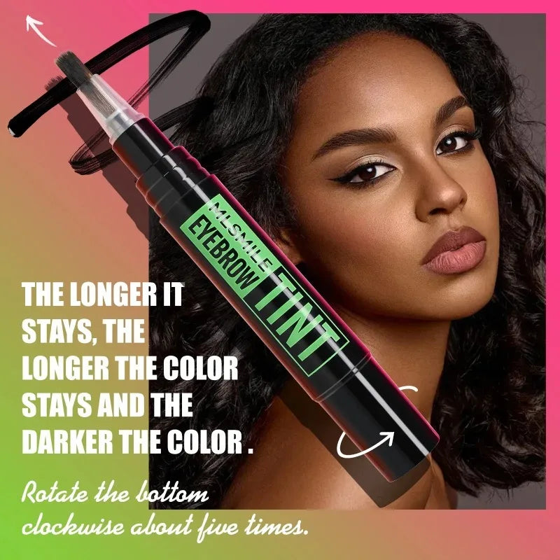 Liquid Eyebrow Dye Tint Brush Pencil Rotating Long Lasting