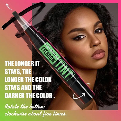 Liquid Eyebrow Dye Tint Brush Pencil Rotating Long Lasting