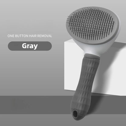 Pet Hair Removal Comb Self-Cleaning Cat Grooming Supplies