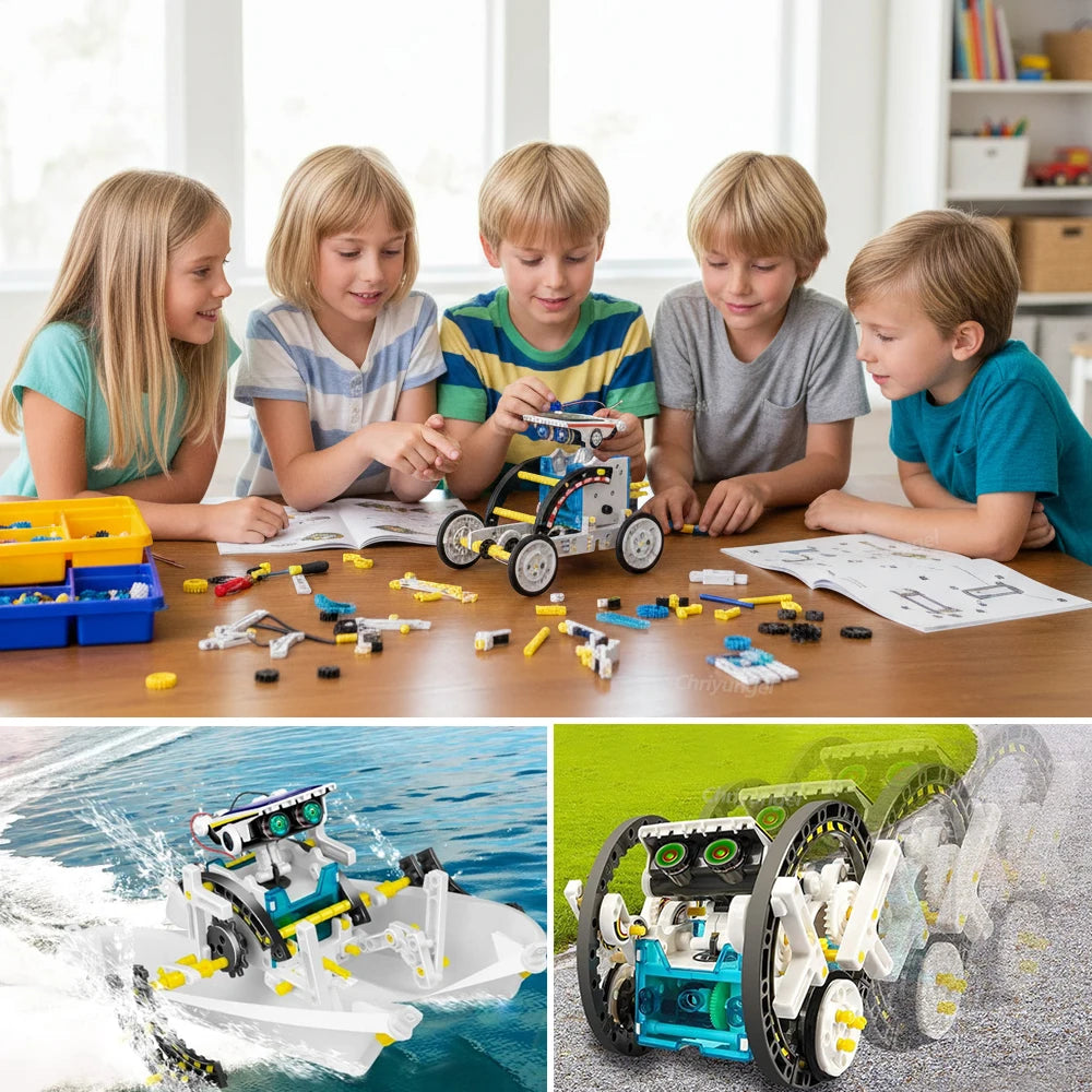12-in-1 STEM Robot Building Kit Toys DIY Engineering Construction