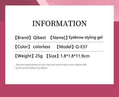 Eyebrow Gel Styling Liquid Colorless Transparent