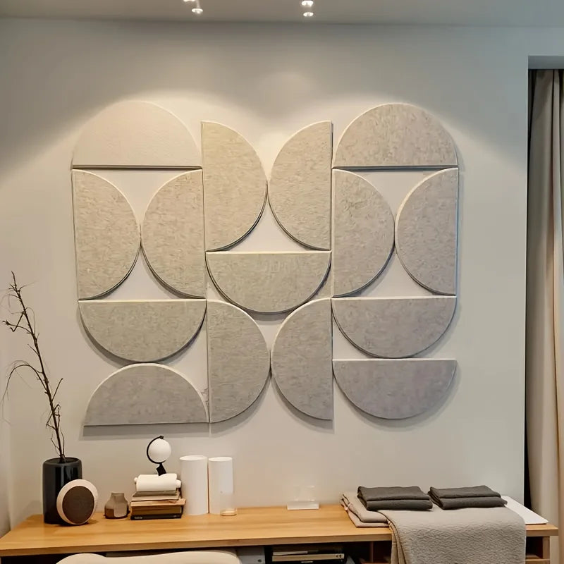 12 Pcs Felt Bulletin Board Living Room Sofa Wall Self-Adhesive