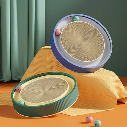 Corrugated Paper Cat Scratch Board Cat Toy with Ball Wear-resistant