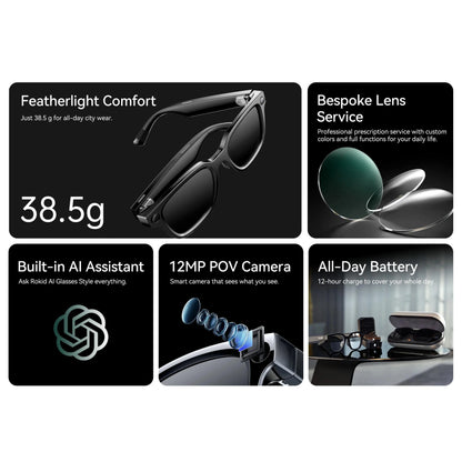 AI Glasses Style 38.5g Ultra-Light All-in-One AI Glasses