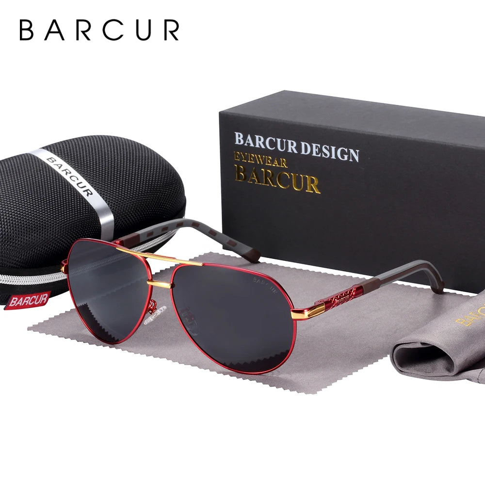 BARCUR Design Polarized Sunglasses for Men Women