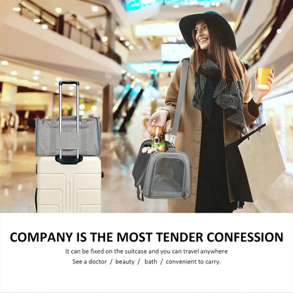 Dog Carrier Bag Soft Side Backpack Cat Pet Carriers