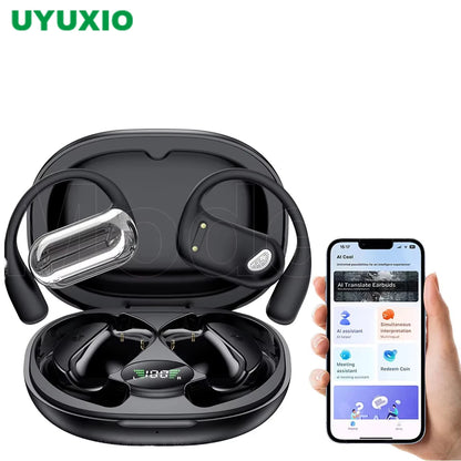 Real Time Translator Headphones AI Language Translation Earbuds