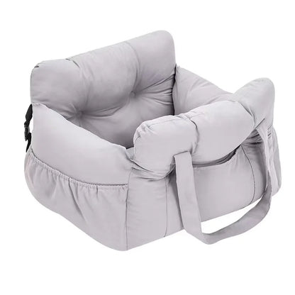 Dog Car Seat with Safety Belt - Non-Slip Pet Car Bed for Small Dogs,