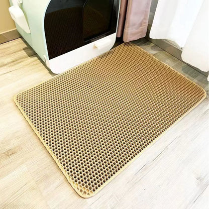 Extra Large Cat Litter Mat Heavy Duty Waterproof 2 Layer
