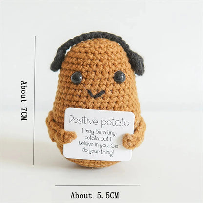 Positive Energy Potato Doll Home Decoration Mini Plush Knitting Wool