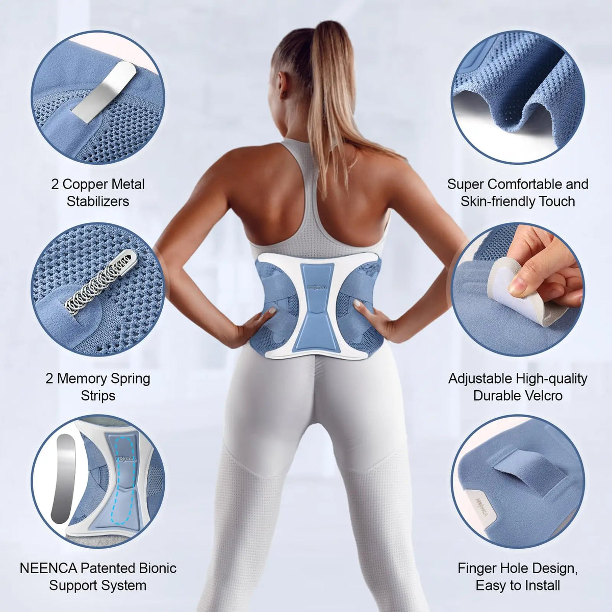 Back Support Brace Adjustable Lumbar Support Belt