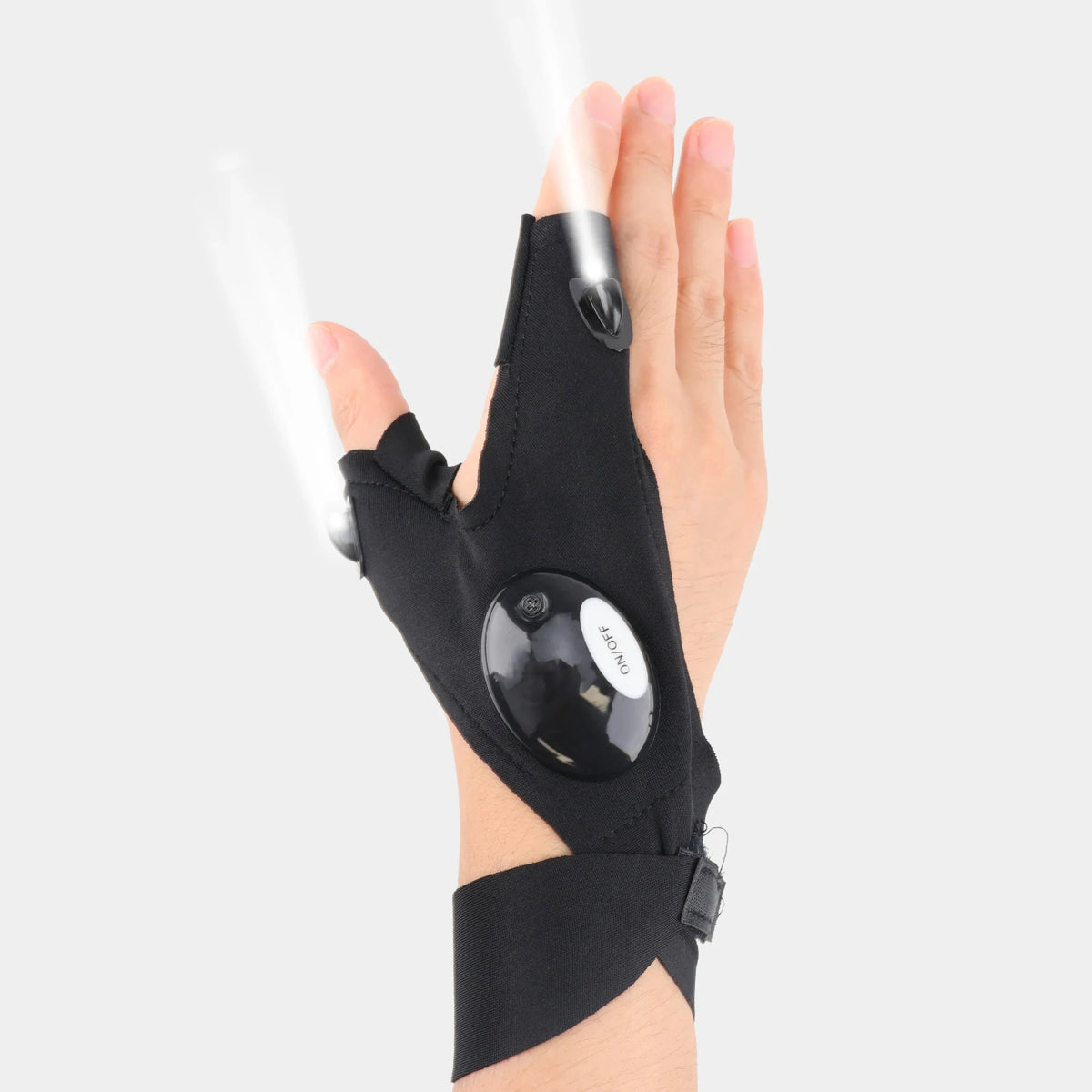 LED Half Finger Glove for Men Women Outdoor